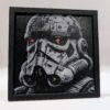 A 3D printed Storm Trooper portrait.