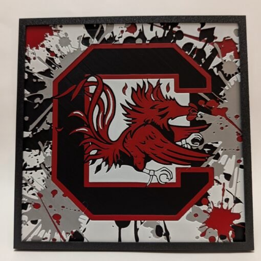 South Carolina Gamecocks - HueForge 3D Print