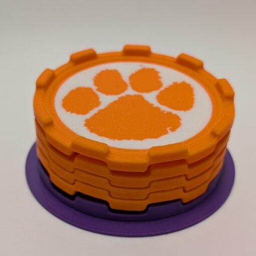 Clemson Tiger Stackable Coasters